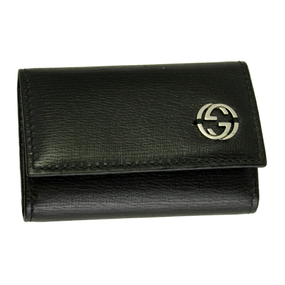 Gucci Leather Case Interlocking Black - image 1